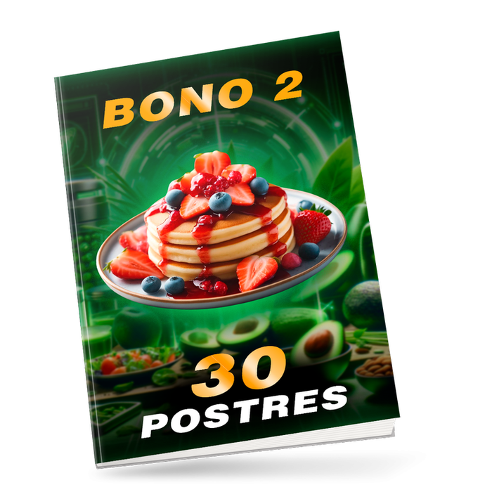 Bono 2: Menú de 30 Postres Low Carb